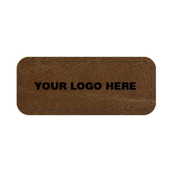 2.25" x 1" Leather Tab Patch Thumbnail