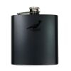 6 oz. Matte Black Laserable Stainless Steel Flask Thumbnail