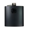 6 oz. Matte Black Laserable Stainless Steel Flask Thumbnail