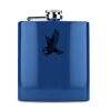 6 oz. Gloss Blue Laserable Stainless Steel Flask Thumbnail