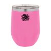 Polar Camel 12 oz. Vacuum Insulated Stemless Wine Glass w/Lid Matte Pink Thumbnail