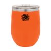 Polar Camel 12 oz. Vacuum Insulated Stemless Wine Glass w/Lid Orange Thumbnail